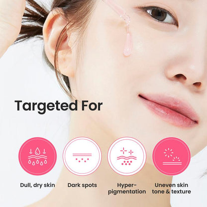 Pink Toning Serum (PDRN + Tranexamic Acid + Niacinamide + Hyaluronic Acid Micro-Needles) - for Dark Spots, Hyperpigmentation, Pores, Uneven Tone, Dull Tone, Redness, Brightening, Firming, Hydrating, Microneedling