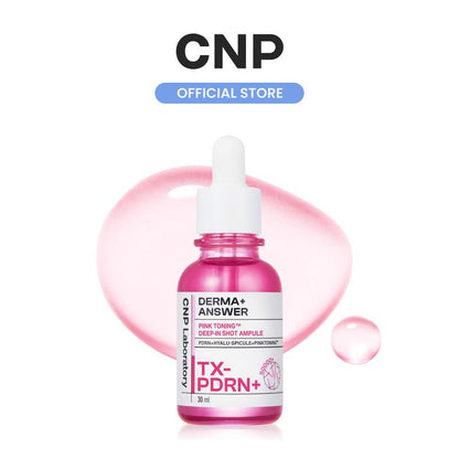 Pink Toning Serum (PDRN + Tranexamic Acid + Niacinamide + Hyaluronic Acid Micro-Needles) - for Dark Spots, Hyperpigmentation, Pores, Uneven Tone, Dull Tone, Redness, Brightening, Firming, Hydrating, Microneedling